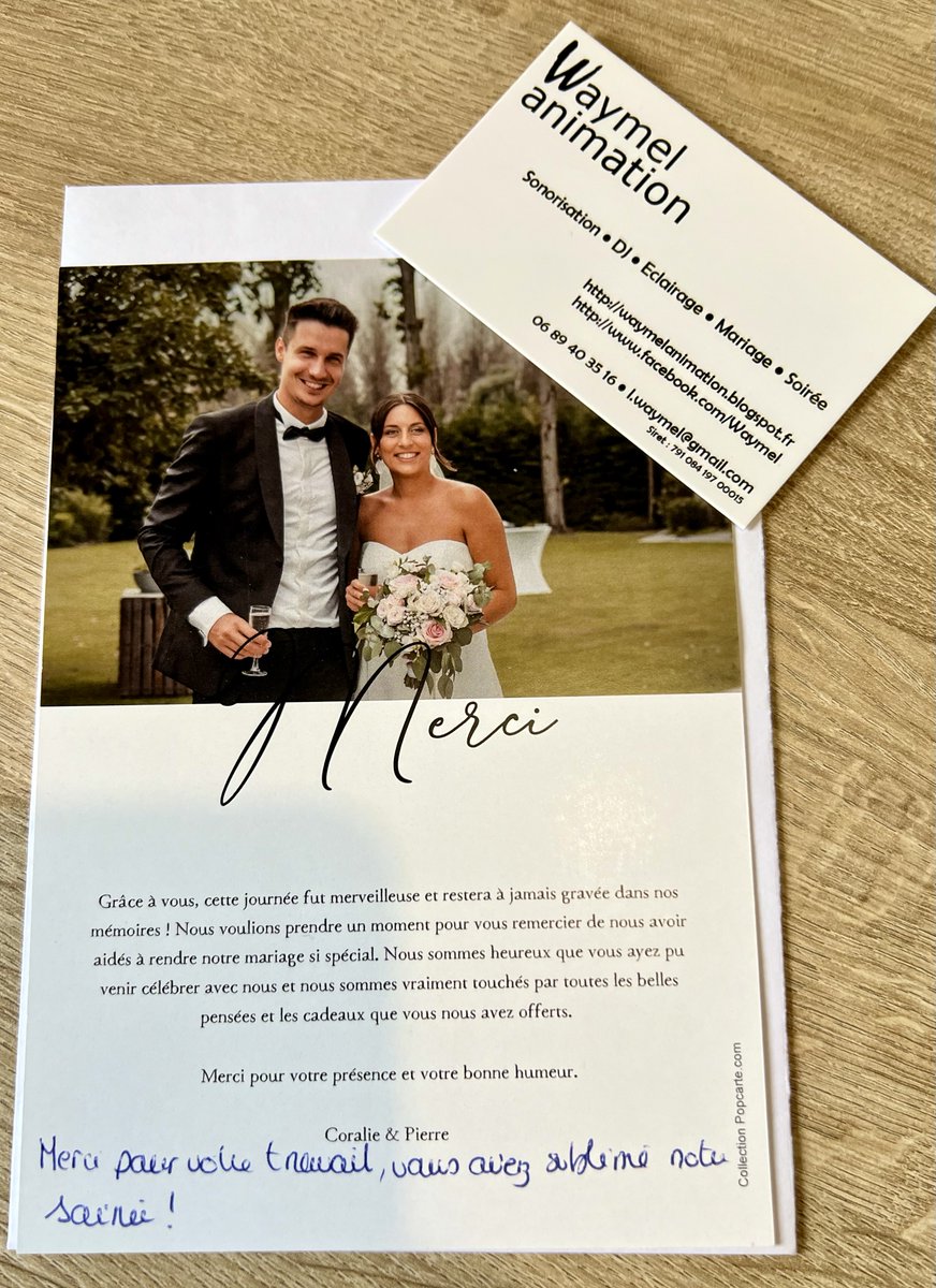 WaymelAnimation's tweet photo. Séquence "Mille M E R C I S" pour votre confiance :
Domaine & Traiteur = Salon De La Prairie à #Steenwerck
Son & Lumière = @WaymelAnimation #WaymelAnimation
Animateur DJ = #LoLoWaymel
#Mariage #Wedding #LaFlandre #LesFlandres #SalonDeLaPrairie #Soirée #Fiesta https://t.co/L3ckGBhNQc