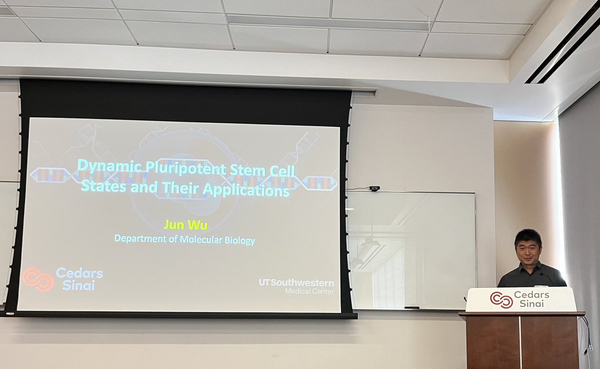 Great to catch up with @leo_jwu here in town for our @CSRegenMedicine Seminar Series! Incredible talk, as usual, on in vitro modeling of human development and chimerism studies. Need to have you back on @stemcellpodcast soon!