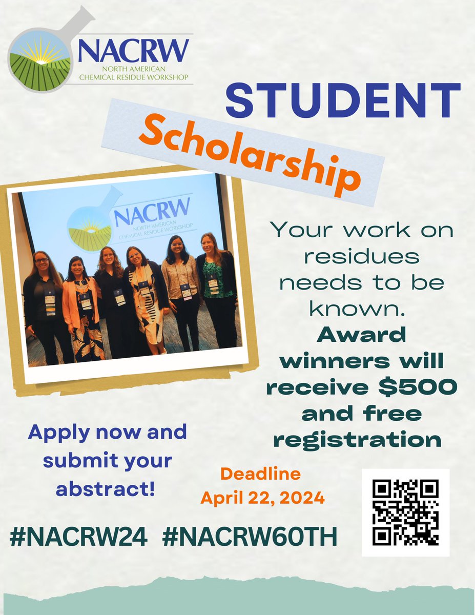 North American Chemical Residue Workshop (NACRW) tweet media