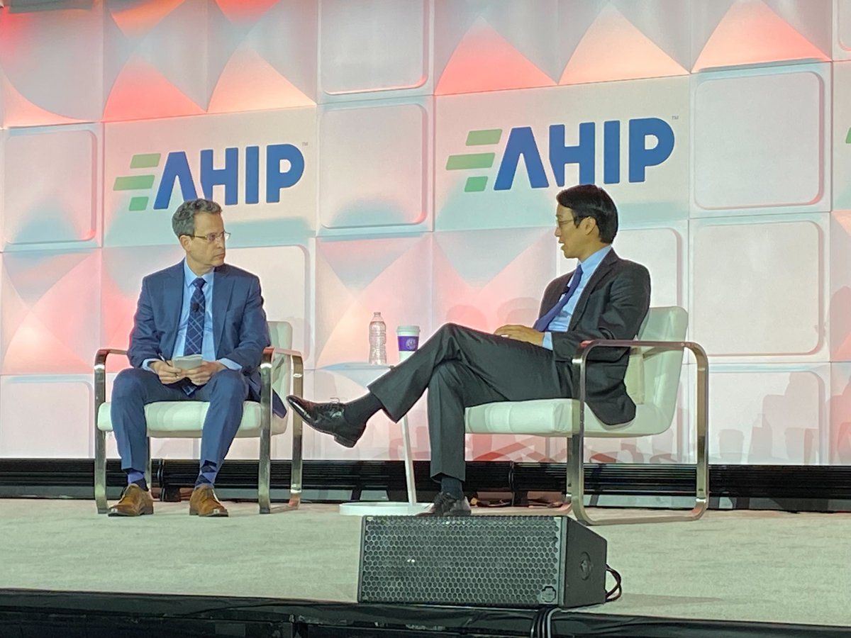 Today, CMS Medicaid & CHIP Director Dan Tsai discussed current #Medicaid and #CHIP priorities in a fireside chat with @AHIPCoverage’s Sr. VP for Federal Programs Mark Hamelburg at AHIP’s 2024 Medicare, Medicaid, Duals, & Commercial Markets Forum.