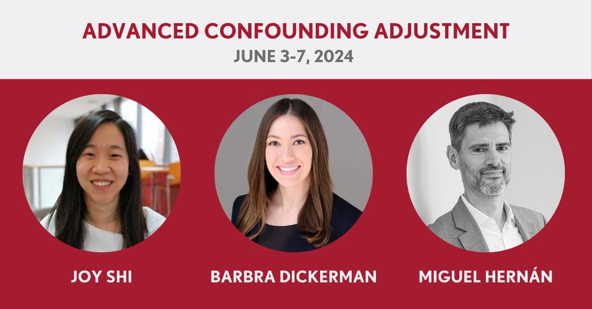 Interested in causal effects for #timevarying treatments? Advanced Confounding Adjustment (ACA) teaches complex #gmethods and highlights inverse probability weighting & parametric g-formula. Will we see you at ACA June 3-7, 2024? Register in-person: 👉causalab.sph.harvard.edu/courses/