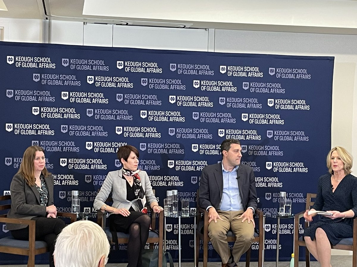 First-rate @KeoughGlobalND panel on threats and opportunities afforded by emerging tech, featuring Beth Kerley @ThinkDemocracy @NEDemocracy Sarah Moulton @NDI @jdeepford @IRIglobal