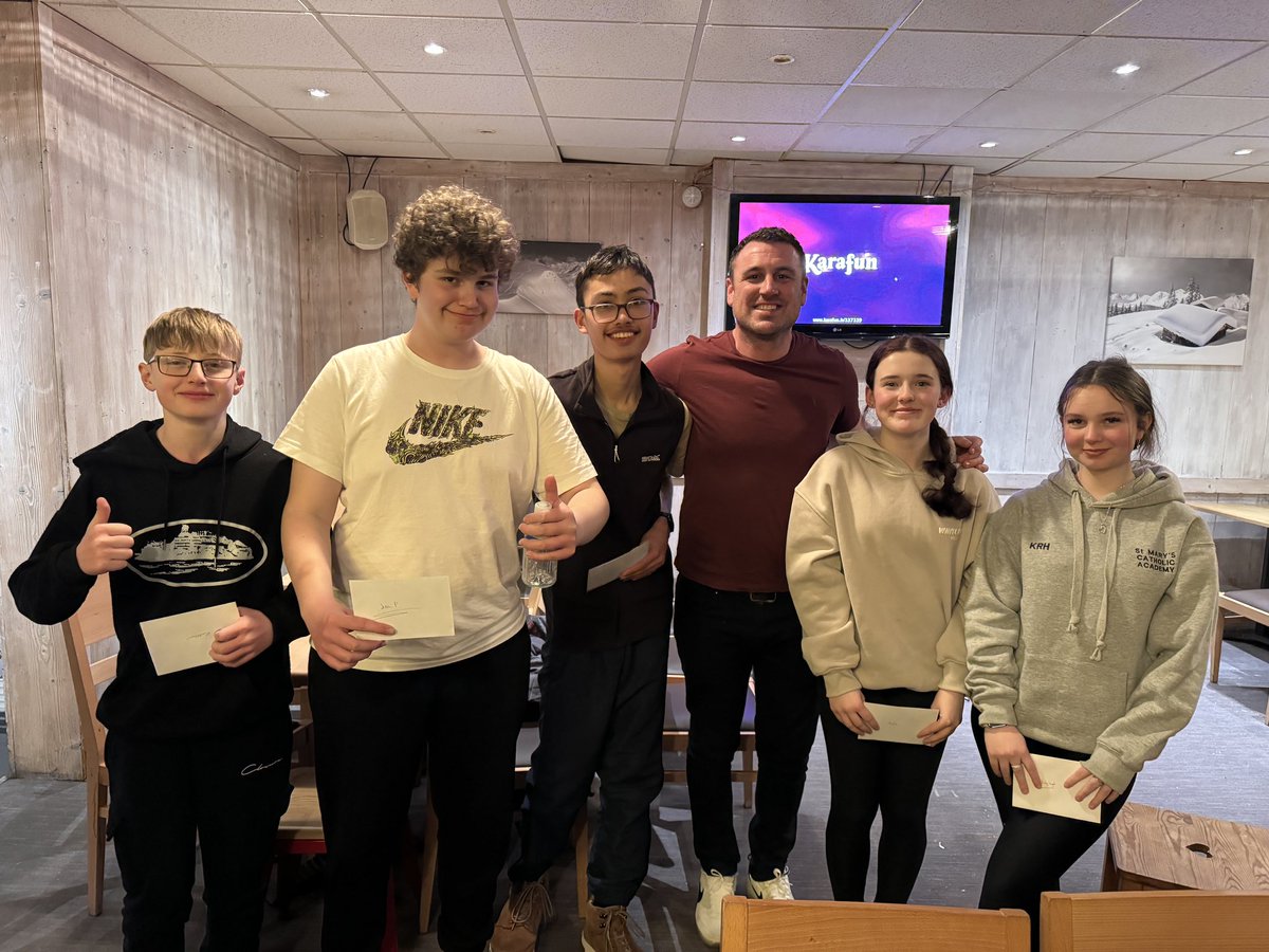 StMarysDT's tweet photo. Thursdays skiers of the day go to - Matthew, Josh, Michael, Aoife &amp; Kayleigh! Well done 🥇⛷️@SMCA_PE https://t.co/QgKcYHCYGS