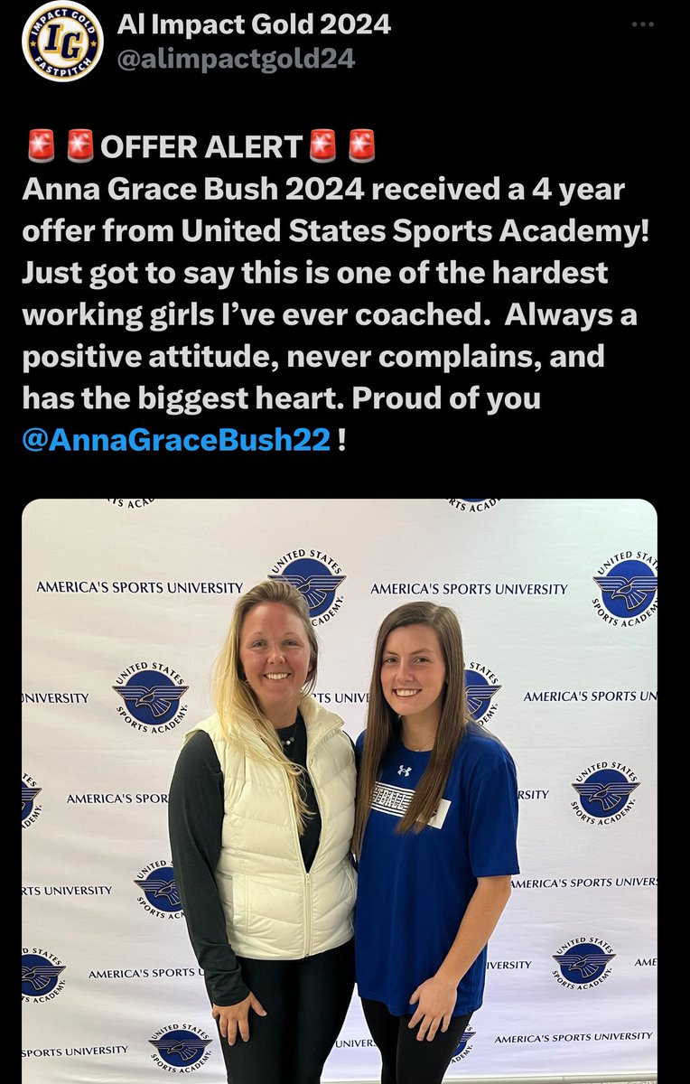 So grateful for this opportunity from @coachmo_USSA!! <a href="/softball_tchs/">Tuscaloosa County Softball</a> <a href="/Connor_Acton/">Connor Acton</a>
