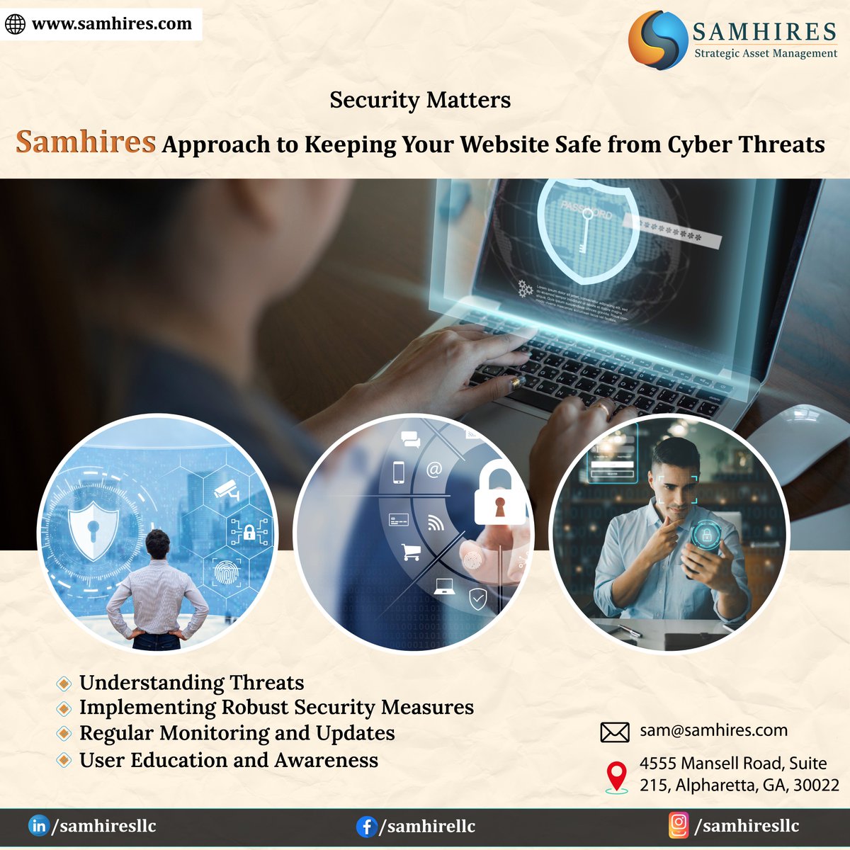 Samhiresllc's tweet photo. 𝐒𝐞𝐜𝐮𝐫𝐢𝐭𝐲 𝐌𝐚𝐭𝐭𝐞𝐫𝐬: 𝐒𝐚𝐦𝐡𝐢𝐫𝐞𝐬' 𝐀𝐩𝐩𝐫𝐨𝐚𝐜𝐡 𝐭𝐨 𝐊𝐞𝐞𝐩𝐢𝐧𝐠 𝐘𝐨𝐮𝐫 𝐖𝐞𝐛𝐬𝐢𝐭𝐞 𝐒𝐚𝐟𝐞 𝐟𝐫𝐨𝐦 𝐂𝐲𝐛𝐞𝐫 𝐓𝐡𝐫𝐞𝐚𝐭𝐬

#WebsiteSecurity #CyberSecurity #SamhiresApproach #SecureWebsites #CyberThreats #WebSecurityTips #StayProtected #Website https://t.co/sqI2uBnzpO