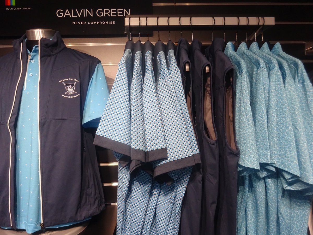 Galvin Green collection at the Home Of Stableford @wallaseygolf featuring their club crest 👌 @galvingreen #GalvinGreen #wallaseygolfclub