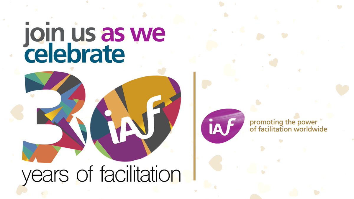 30 years of IAF and our canvas just keeps getting bigger! Join us as we unveil our celebratory logo and toast to the facilitators who bring it to life. Share your IAF story using #IAF30Years. Let's trend with tales of transformation! #FacilitationCelebration #MilestoneMoment