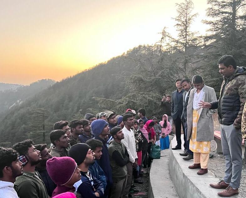 Visit of IV B.Sc. (H) Forestry class of TNAU - FC&amp;RI, Mettupalayam to Shimla Water Catchment Sanctuary where Shri K. Thirumal, CCF (T) Shimla explained to the students the ecosystem &amp; educational services provided by the unique Protected Area.
<a href="/TNAU_coimbatore/">Tamil Nadu Agricultural University, Coimbatore</a>