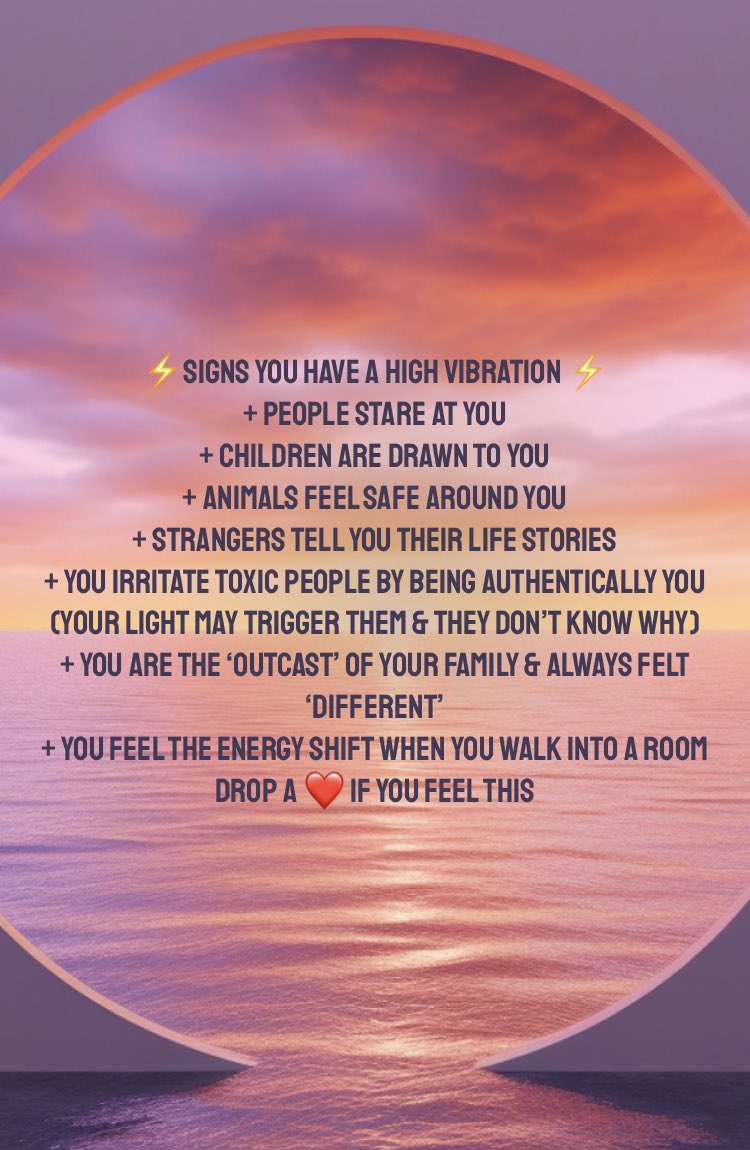 ⚡️signs you have a high vibration⚡️
