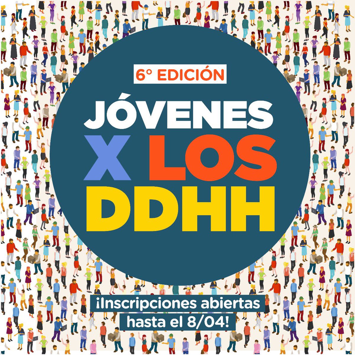 ¡Se abren las inscripciones para la 6ta Edición de Jóvenes x los DDHH! 

¿Querés potenciar tus conocimientos  para contribuir en procesos de transformación y desarrollo en materia de derechos humanos?

Inscribite ahora desde el link de nuestra bio, tenes tiempo hasta el 8/04 📲