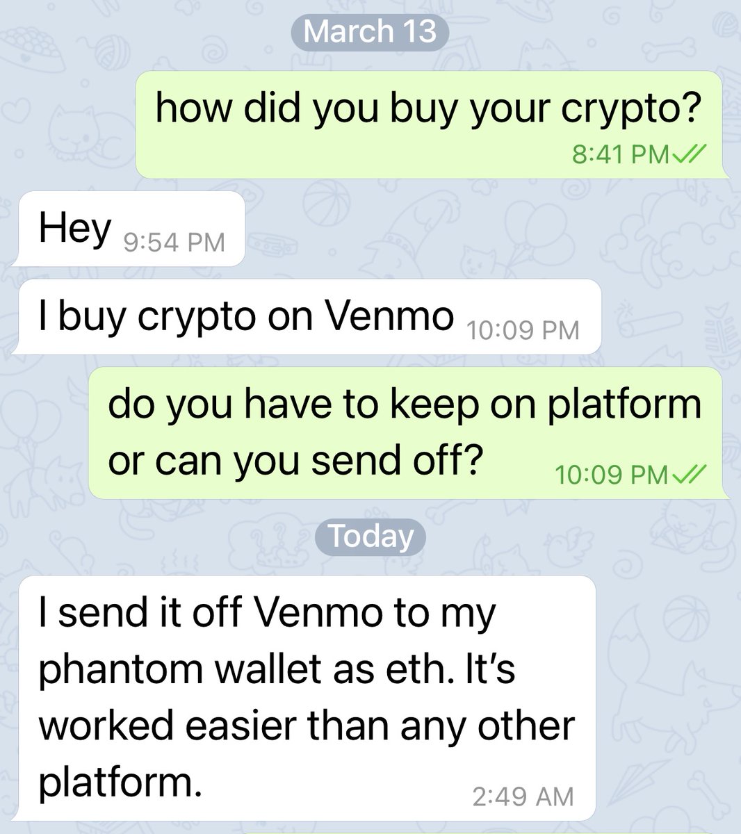 Little brother onboarded to crypto this cycle via Venmo. 'it's easier than any other platform' Venmo has 90 million users.