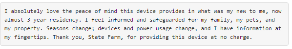 jearla66's tweet photo. Customer interest and engagement are huge success factors for any home #IoT solution in the #insuranceindustry. Here's a great example of why Ting has a NPS of 84. 93% of customers engage every month. 95%+ keep Ting online year after year. @StateFarm  #firesafety #homesafety https://t.co/SsqWmbRa99