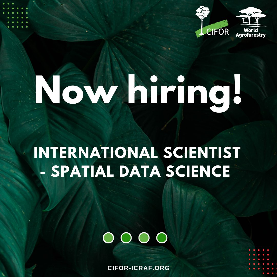 📢 Vacancy alert! Do you have a background in GIS, spatial data analysis, including remote sensing? Then this position might be for you. We are looking for a Spatial Data Scientist. 📌 Duty station: Nairobi, Kenya ⏲️ Apply by 18th Mar 2024: bit.ly/49SYdV6