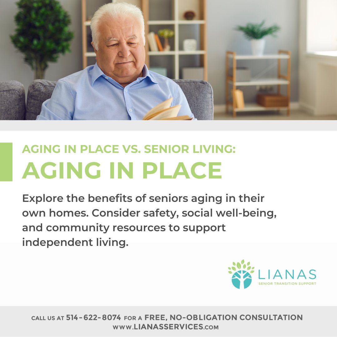 Aging in Place vs. Senior Living: Aging in Place

#helpingmomsanddads #seniorsupport #seniorcare #retirementhomes #seniorsresidences #seniortransition  #eldercare #seniorliving #homecare