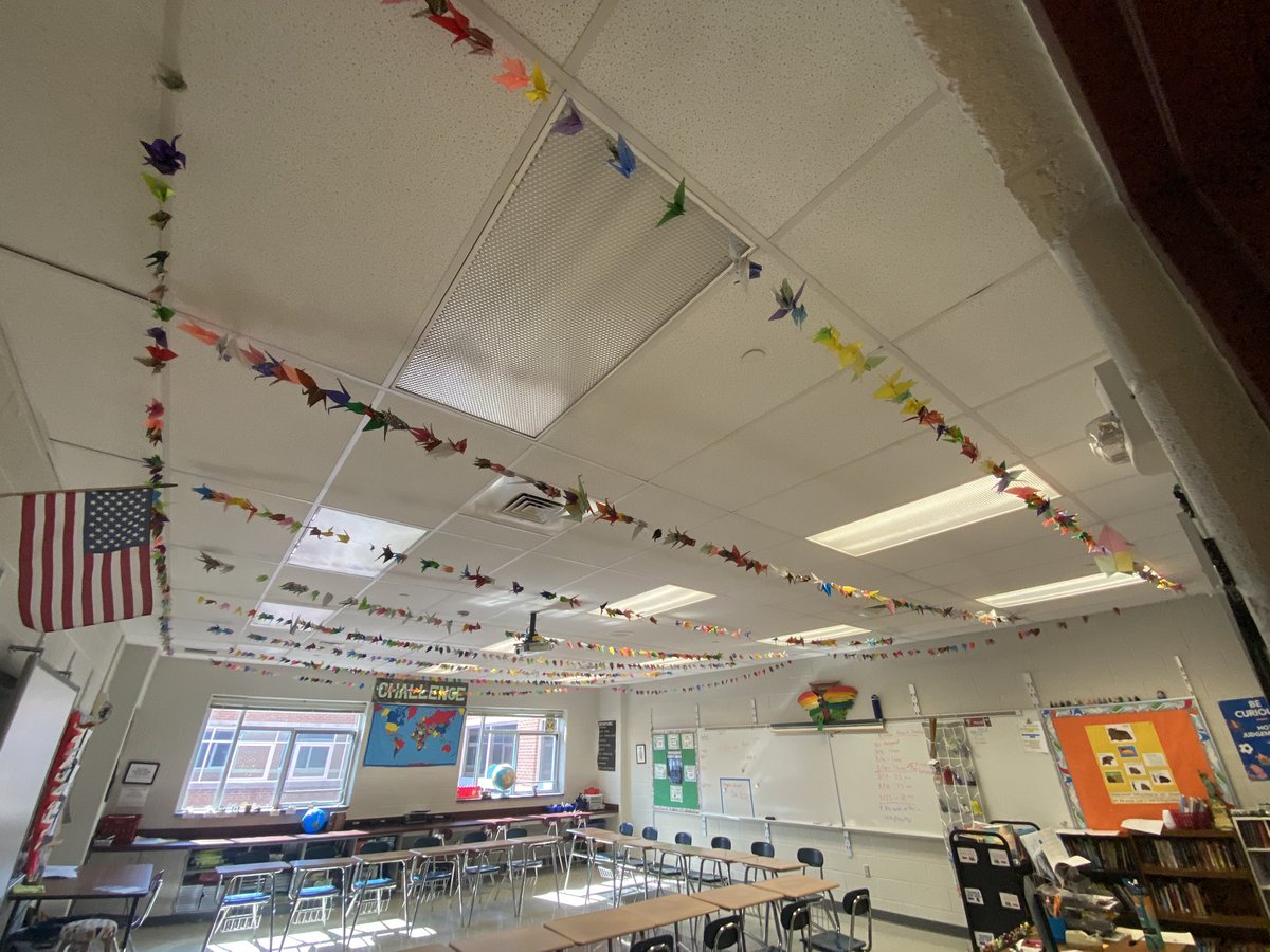 We did it! The students in 6th Challenge <a href="/skyview_msd/">Skyview Upper El</a> hit 1000 paper cranes! <a href="/MCIU/">MCIU</a> <a href="/MethactonEA/">Methacton Teachers</a> <a href="/Methacton/">Methacton Schools</a>