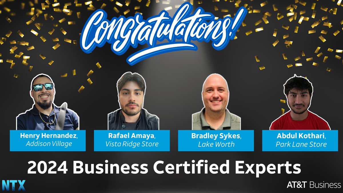 Help us congratulate our first group of 2024 Business Certified Experts! Thank you for taking such great care of our small business customers! 🙏🎉We can't wait to see those merch bundles! 🎒

#NTX #BusinessCertified #FastStart