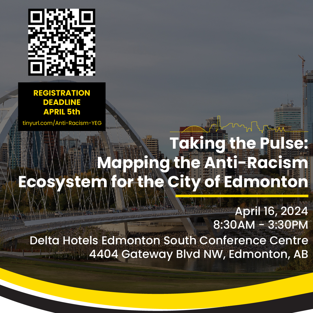 EndPovertyYEG's tweet photo. Join us for a thought-provoking community event as we delve into the city of Edmonton’s intricate web of Anti-racism efforts. This event will serve as a validation exercise to provide a comprehensive perspective on existing municipal-level initiatives.

https://t.co/QkLYGp2txn https://t.co/dHSNjKTeSN