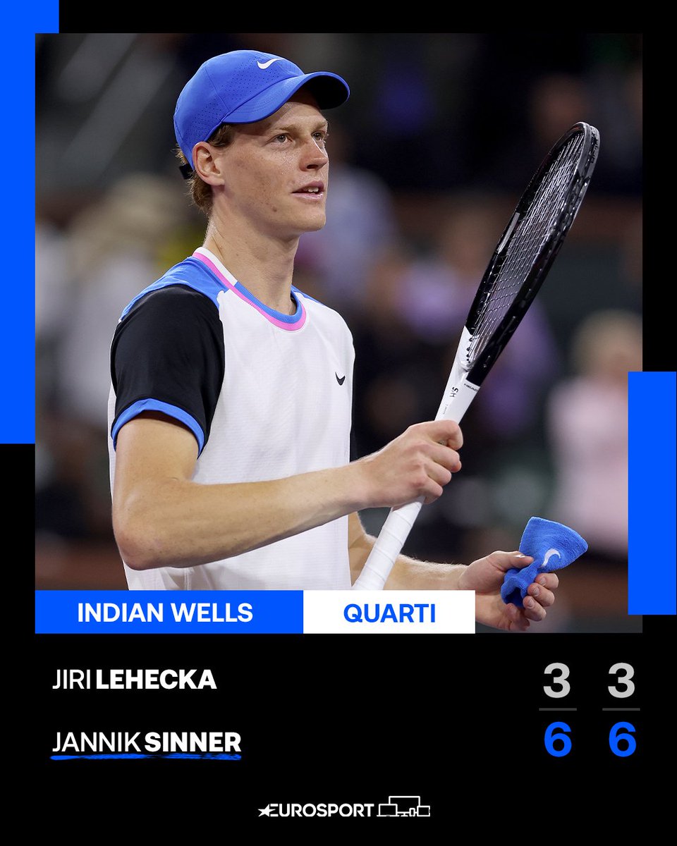 JANNIK VOLA IN SEMIFINALE ✈️🎾🇮🇹 Sinner domina il match con Lehecka eliminando il ceco in due set! In semifinale troverà il vincente tra Zverev e Alcaraz #EurosportTENNIS #Tennis #IndianWells #TennisParadise #ATP #Sinner #Lehecka