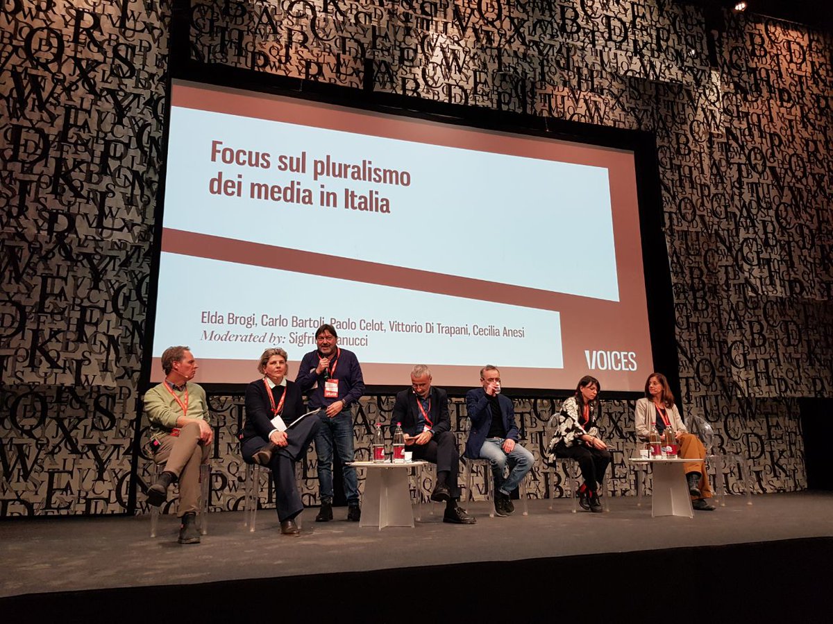 Focus on the state of media pluralism in #Italy 🇮🇹 With @FnsiSocial President @vditrapani & moderated by @SigfridoRanucci @Voices_Fest #Voices2024