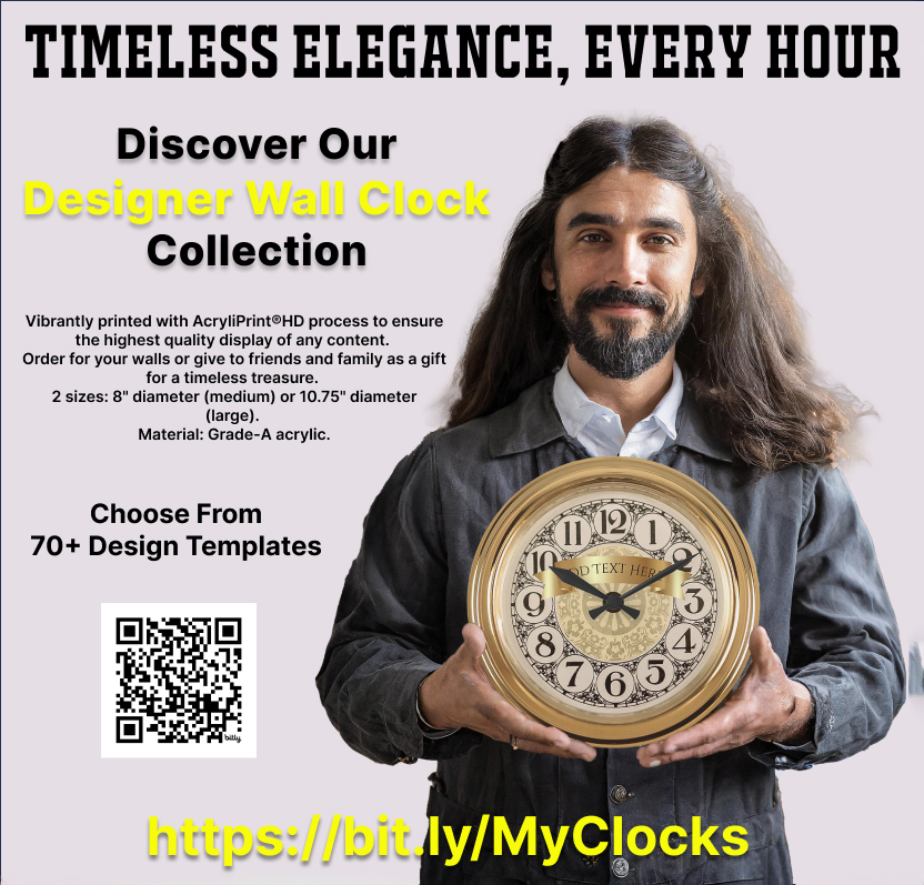 ⏲️Tick-Tock, Style O'Clock | Transform Your Space With Designer Wall Clocks | 70+ Designs | Great  Gifts For The Home | In The Global Museum Store zazzle.com/collections/cl… #clocks #clock #time #home #design #gifts #zazzlemade #giftideas