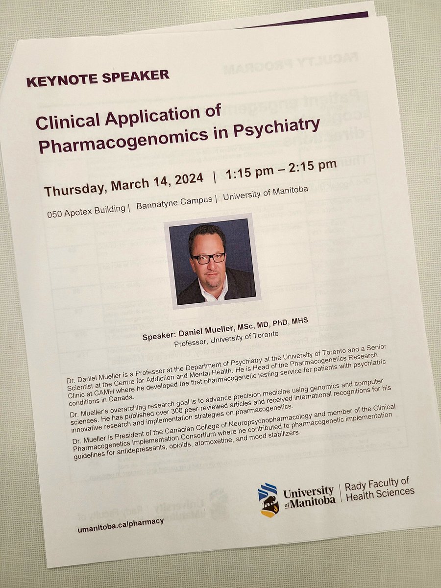 Daniel J. Mueller π§ π¬ (@mueller_dj) on Twitter photo Thank you <a href="/UofM_Pharmacy/">U of M Pharmacy</a> and <a href="/KaarinaKowalec/">Dr. Kaarina Kowalec π§¬π©βπ¬</a> for this great opportunity to present!
Great to (rconnect with Dr. Maruf and many others Thank you <a href="/UofM_Pharmacy/">U of M Pharmacy</a> and <a href="/KaarinaKowalec/">Dr. Kaarina Kowalec π§¬π©βπ¬</a> for this great opportunity to present!
Great to (rconnect with Dr. Maruf and many others