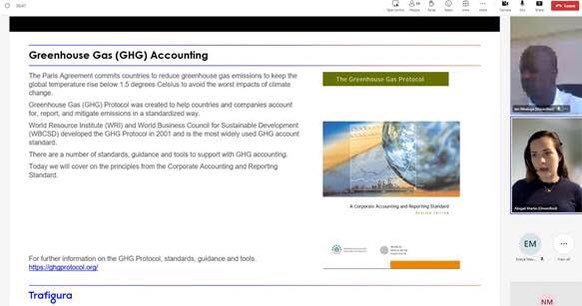 The Zambia EITI Council (ZEC) hosted a webinar on GHG  Accounting by Trafigura’s Climate Strategy Lead, Abigail Martin. 

Thanks to Trafigura for taking the time to share their expertise on the subject matter in line with the 2023 EITI Standard.