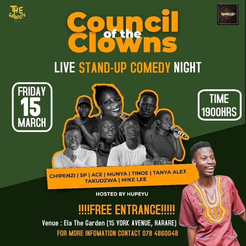 Katikitikispace's tweet image. Comedy is therapy, and therapy should be accessible to all. Therefore Comedy night by the magnificent Council Of The Clowns is for free ❤️  

Join us! 
#comedy