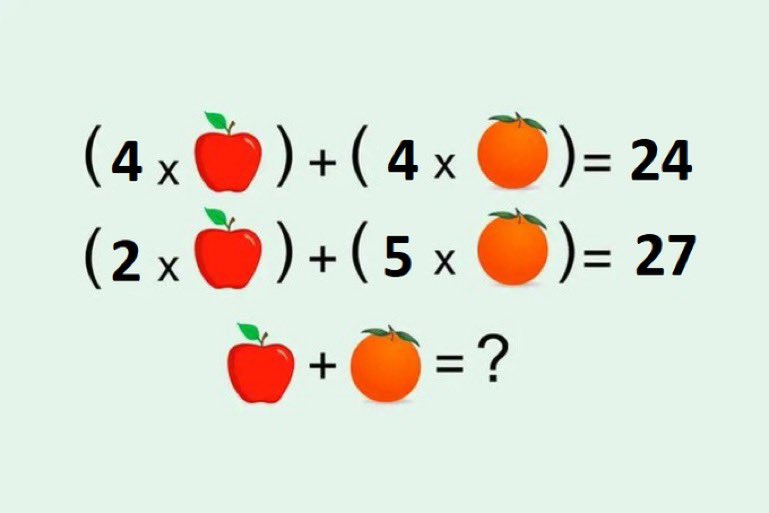 Let’s try this again:

CUSTOM FRUITSALAD PUZZLE 🧩 

PLEASE show your work. :)