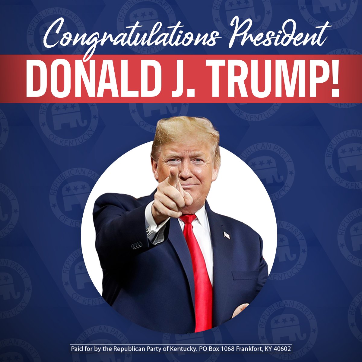 KYGOP's tweet image. Congratulations President Trump, the 2024 Republican nominee for President 🇺🇸