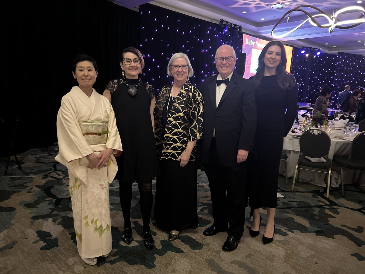 Many thanks to C.G.@KenkoSone & Hon. Consul Kate Leonard for hosting us at the  @KyotoPrize Symposium Gala! Policy Analyst,@JimenaVillasen1, celebrated Japan’s highest private awards ceremony as part of our ongoing efforts to strengthen our cultural & economic ties 🇯🇵