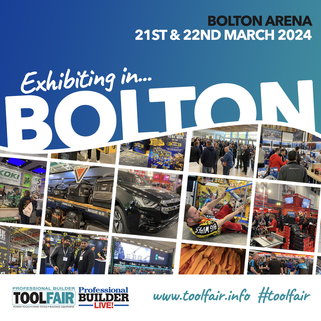 Exciting News! 💡

We're thrilled to announce that we're attending ToolFair Bolton at Bolton Arena! Join us on the 21st and 22nd of March for a first-hand look at what we've been working on, and to see all your favorite products. 🛠️💡

Come say hello!

Stand Number: B14
