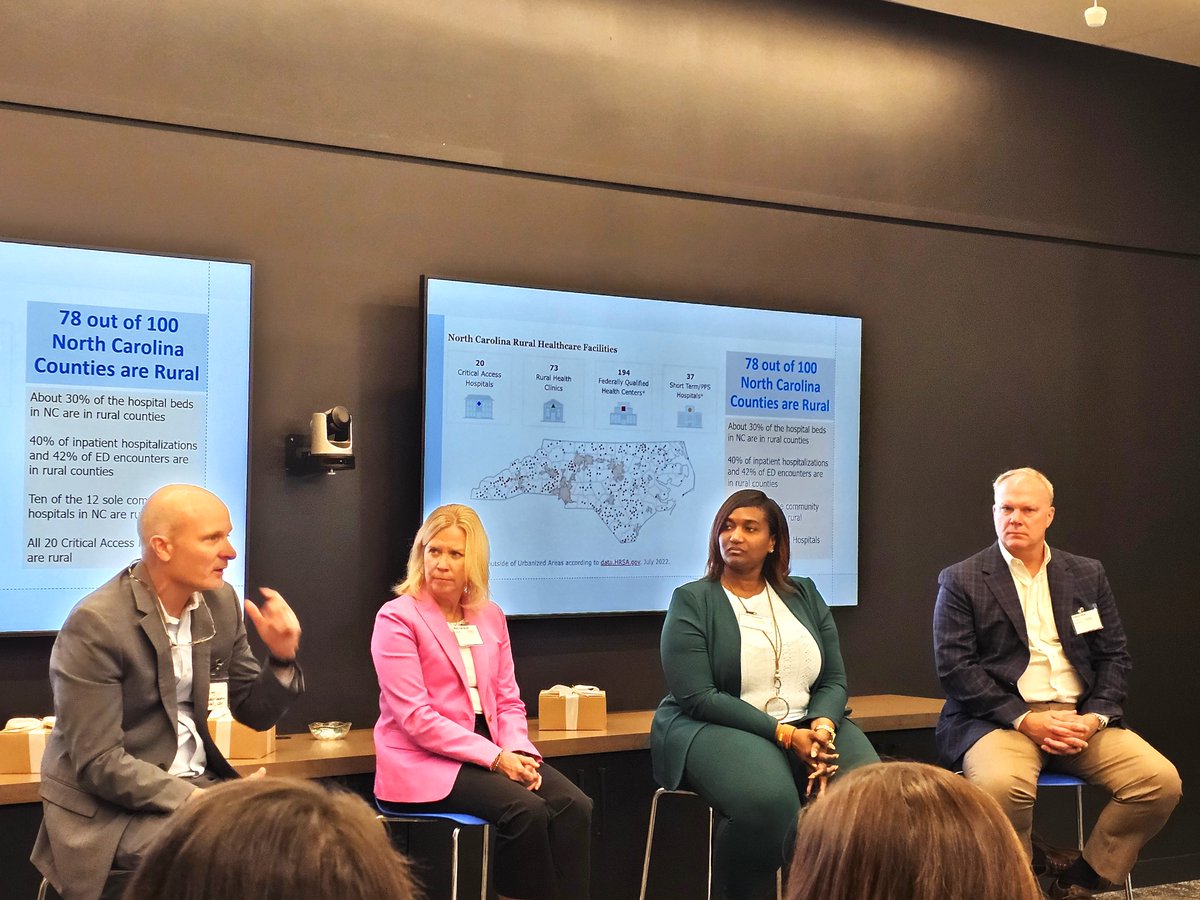 rmfengineering's tweet image. What lies ahead for rural hospitals and ensuring high-quality care for North Carolina residents? That was the topic of discussion at yesterday’s sold-out event for the #WomenInHealthcare NC Chapter! RMF's Andrea Thompson was a panelist, and #rmfengineering was a #sponsor.
