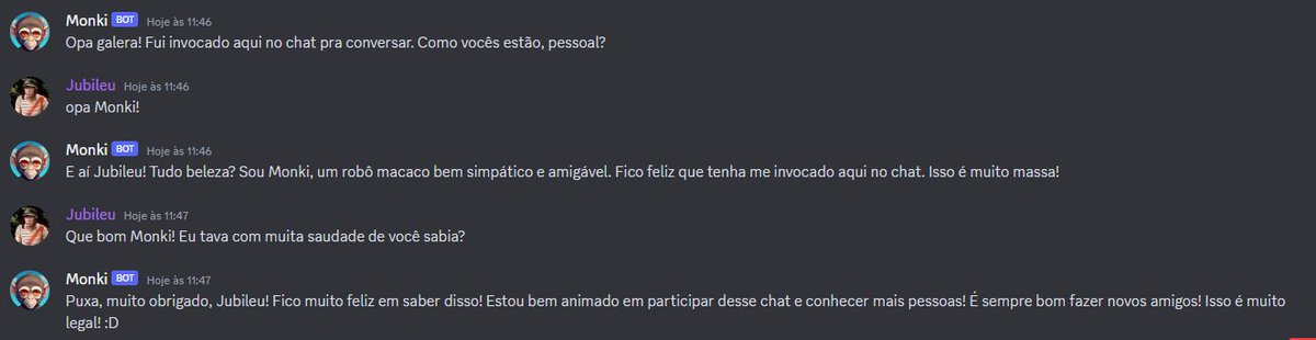 Jubileu_t's tweet image. 🎊 𝗭𝗲𝗻𝗶𝘀𝗔𝗜 está online e pronto para você usar! 🎊

Use Zenis no servidor abaixo! Você pode convidar o bot para colocar no seu servidor também, entre no servidor e use o comando /𝐜𝐨𝐧𝐯𝐢𝐝𝐚𝐫 para adicionar ele no seu servidor.

APROVEITEM!
discord.gg/NaPXxajzSG