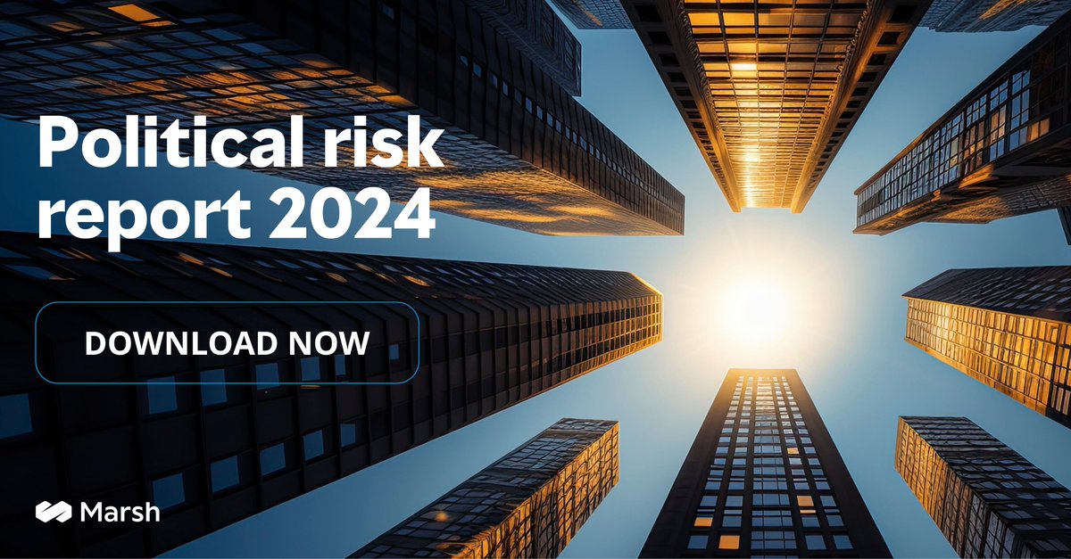 By understanding how risks and political trends affect business decisions, companies can more effectively position themselves in uncertain geopolitical and economic conditions.

Download Marsh’s Political Risk Report 2024 now. #PoliticalRisk bit.ly/3TwWwad