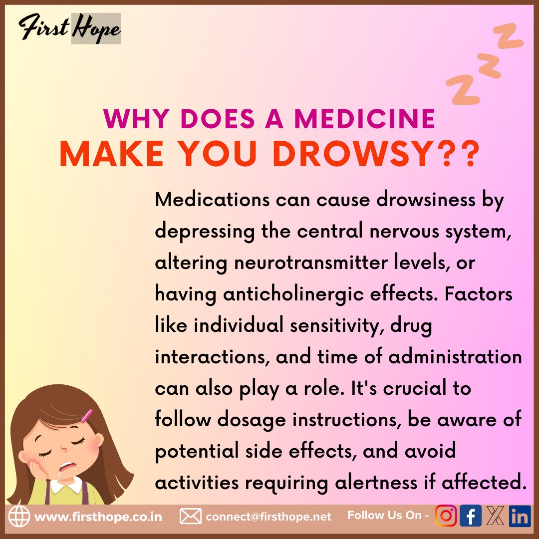 Feeling sleepy after your meds ? Here's why 🤓

#HealthInHistory
#pharmacyhistory
#PharmacyFacts
#MedicationSafety
#medicines
#Firsthope
#Askfirsthope
#FirstHopePharma
#YourPharmacyGuide
#PharmacyAdvice
#PharmacyLife
#Pharmacist
#FuturePharmacist
#PharmacyStudent
#PharmacyTech