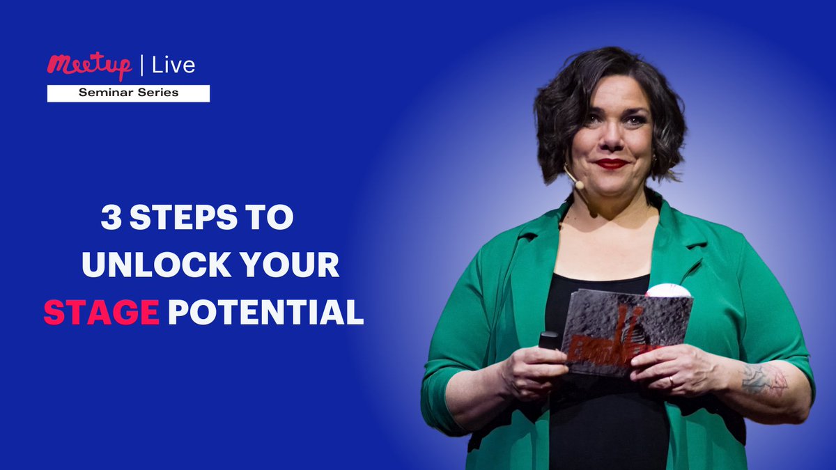 🎙️ Ready to captivate any audience? Join us on Tuesday, March 19 at 6pm ET for a Meetup Live Seminar with @Maripuchi, TEDx host and communication consultant. Discover the 3 essential steps to unlock your stage potential and become a confident speaker, RSVP meetu.ps/3qQZX3