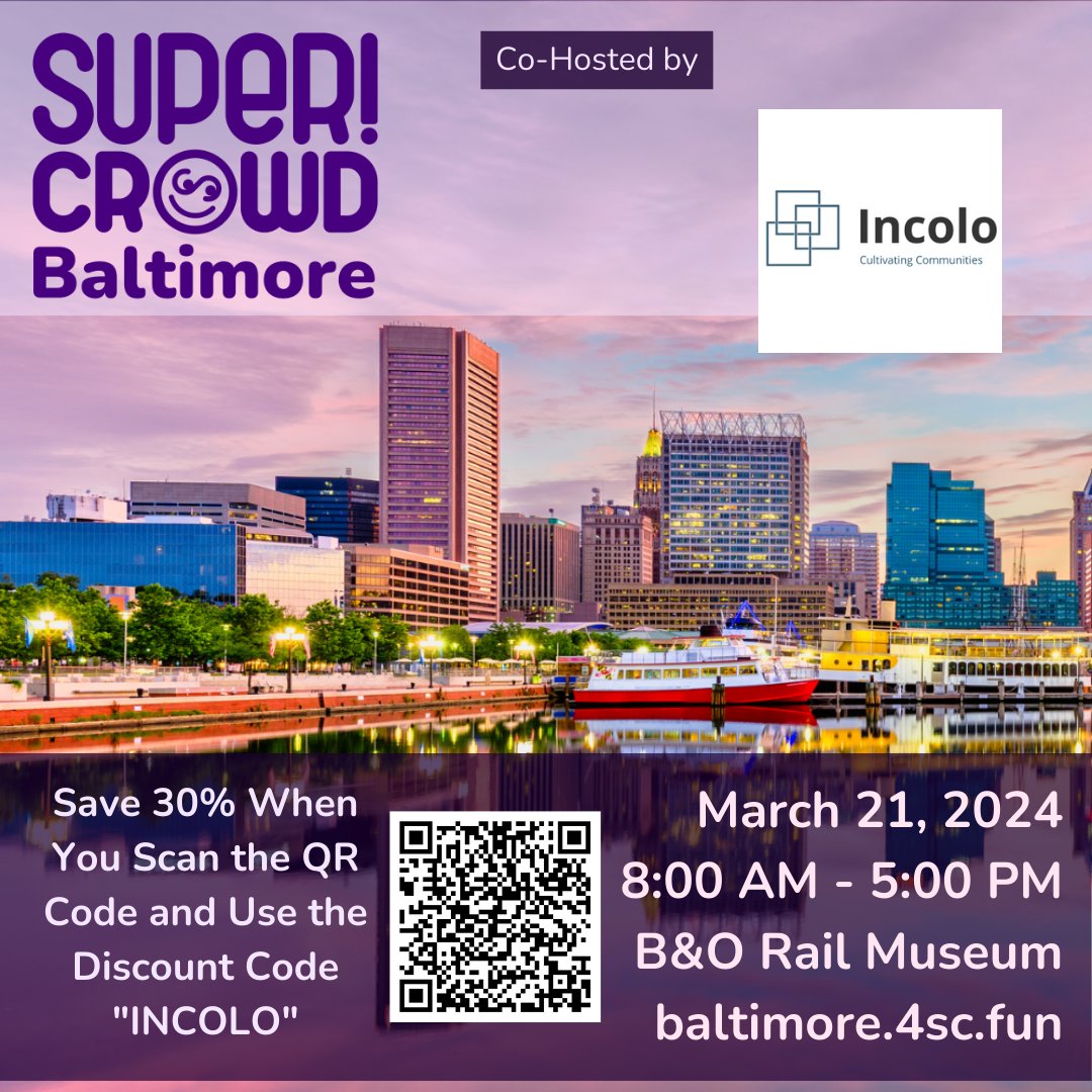 Ready to invest like a pro? #SuperCrowdBaltimore is back on March 21, 2024! Save 30% on your ticket with code 'Incolo' Limited seats available – secure yours now and join us for a day of learning and networking

Register now: thesupercrowd.com/supercrowdbalt…

@devindthorpe @incololife