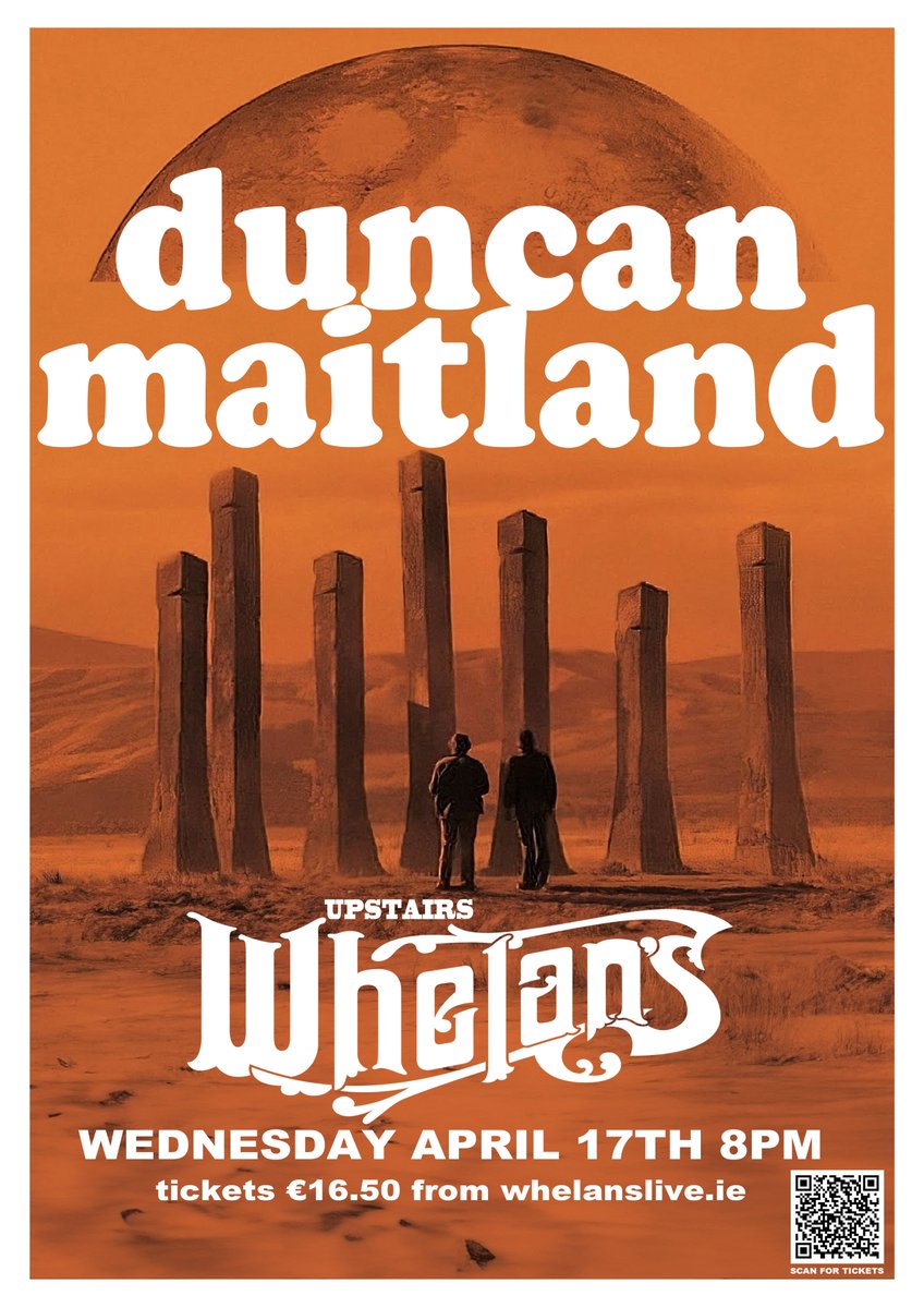 Beside myself with joy to announce that I will be playing my first solo show at <a href="/whelanslive/">Whelan's</a> on Wednesday 17th of April! And not just that, it'll be a full band affair too! VERY excited at be doing this... whelanslive.com/event/duncan-m…
Feel free to share the shit out of this 📷