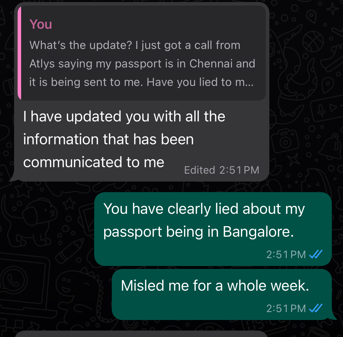 Practice a bit of caution before handing off your passport to @atlys_support for visa. Like many people, I didn't have an ideal experience, really hope they improve in the future, currently, both the service and the app has gaps & issues.