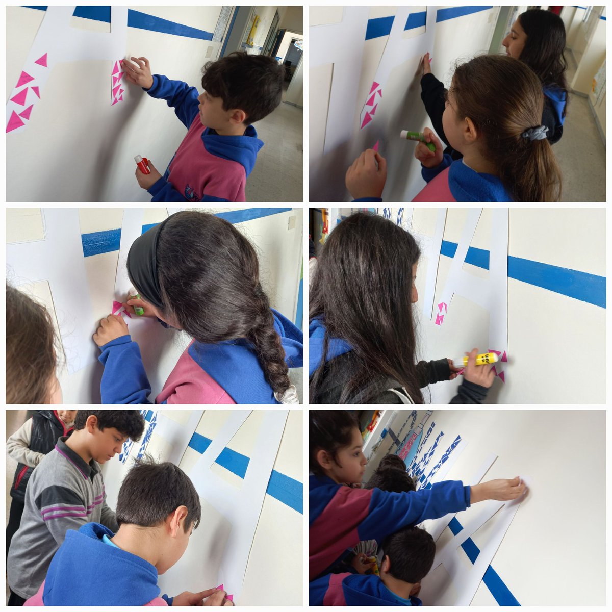 GMATHTEACHER1's tweet photo. 🎉 Celebrating 100 Days at Makassed Dawha!🏫
Our Grade 5 and 6 learners marked the 100th day of school by recreating our logo using their skills in drawing triangles and quadrilaterals. Here's to many more days of learning and growth ahead! 🌟 #100DaysAtSchool @makdawhaschool https://t.co/eBNrucuYeN