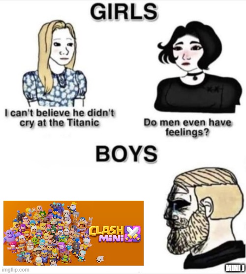 We men also have feeling:
#SaveClashMini