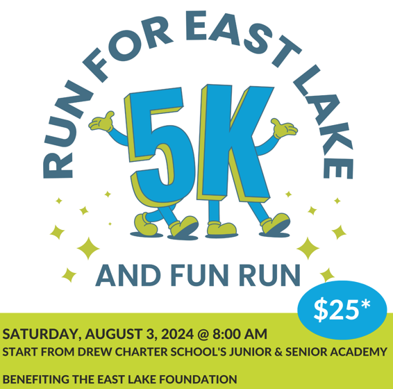 Don't miss out on the Run for East Lake 5K and Fun Run, presented by the East Lake Family YMCA! Sign up before March 31st to lock in your spot before prices increases! Lace up those sneakers and join us for a day of fun and fitness! runsignup.com/Race/GA/Atlant… #RunForEastLake