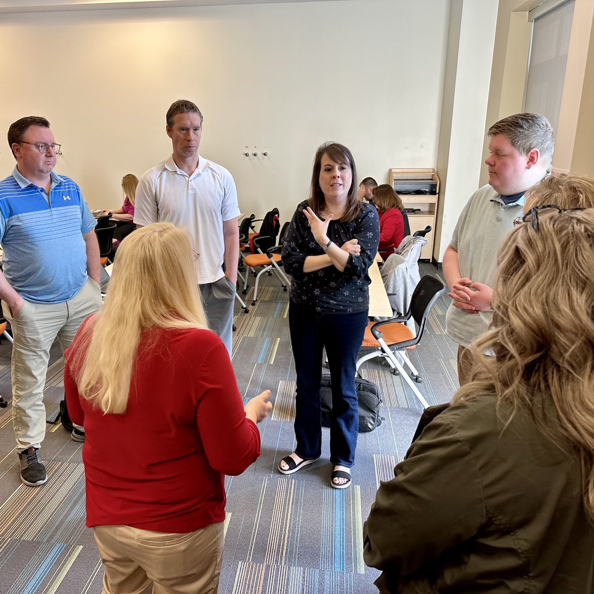 At today’s Program Staff meeting, WVGU staff and sight coordinators participated in a special professional development workshop provided by Paradigm Shift 🤝💼 #GEARUPworks