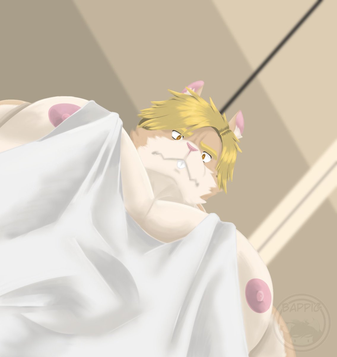 _Bappig's tweet photo. Big pillows. 🐰👀

#Furry #FurryArt #Bara https://t.co/fBeLpZJKZz