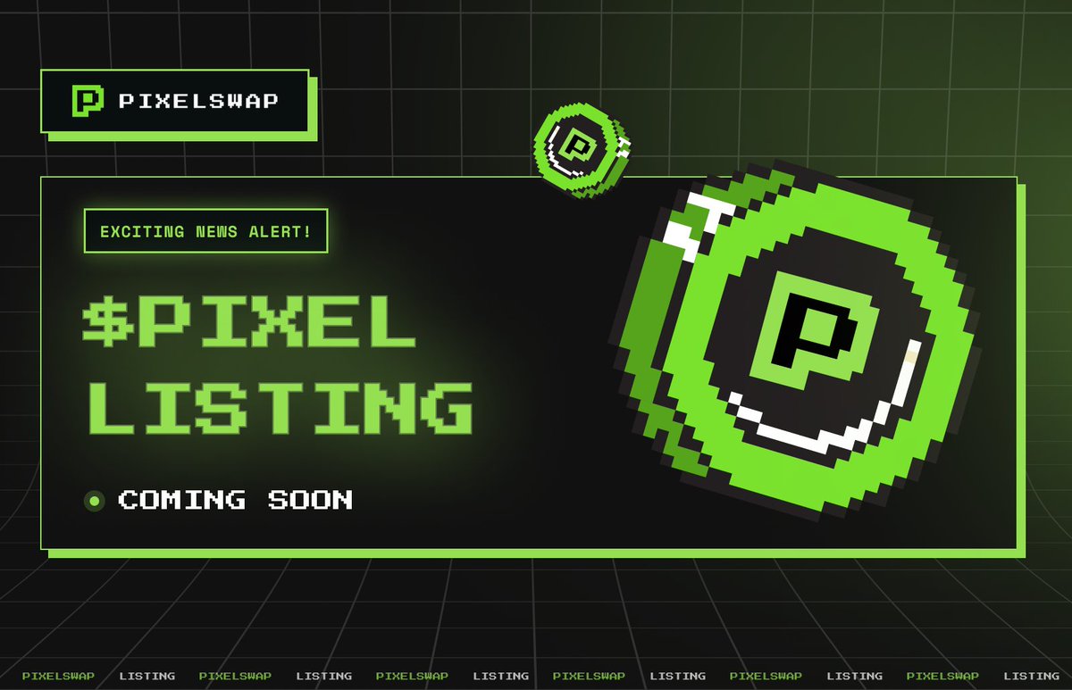 Exciting News Alert! 🚀 After a period of development and optimization of the PixelSwap system, we are thrilled to announce a significant milestone: the official listing of the PixelSwap token $PIXEL is imminent. 🎉 Can you predict what the all-time high (ATH) of $PIXEL will…