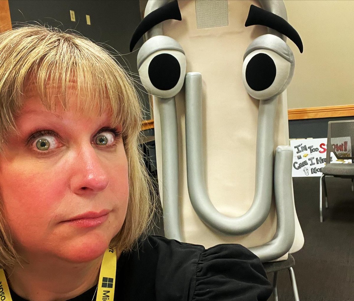 betsyweber's tweet image. Day 3 of #MVPSummit starts now! I always feel like… somebody’s watching me! What are you looking forward to today at MVP Summit? #mvpbuzz #microsoftlife #clippy