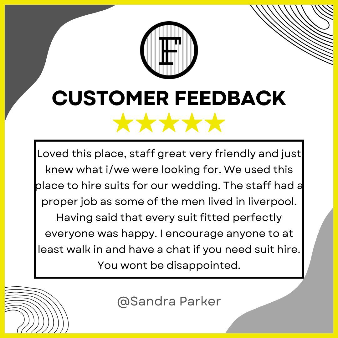 focus_ni's tweet photo. Customer Review🤩

We love hearing your guys feed back, leave us a review and tell us what you thought 😄

#feedback #review #suits #customersatisfaction https://t.co/uuefFHzIun