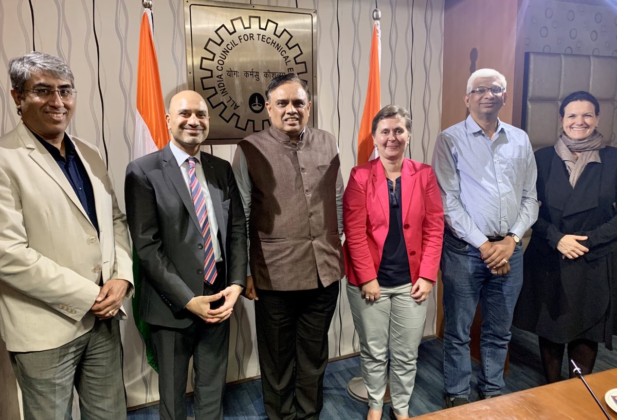 Exploring the dynamic synergy between 🇮🇳 & 🇩🇪 universities in fostering #startups and advancing #collaboration in natural sciences & engineering! 🌍💡 #DAAD President Mukherjee spoke on this exciting ideas during his insightful trip with 🇮🇳 partners like BIRAC, DST & AICTE.