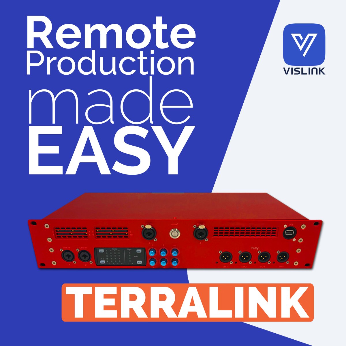 MobileViewpoint's tweet image. Remote Production shouldn&apos;t be difficult. 1 box is all it takes. Meet Terralink:
✅ up to 4 HD SDI sources
✅ return audio &amp;amp; video
✅ remote tally &amp;amp; shading
✅ remote management via #LinkMatrix
More info hubs.la/Q02pttvP0
#TheVislinkDifference #RemoteProduction #broadcast