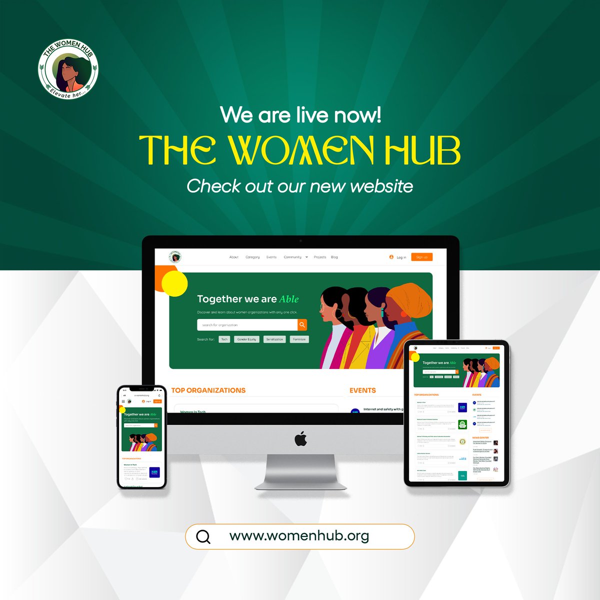 Introducing a centralized platform for all women empowerment programs in Nigeria.
Elevate your organization's visibility with Women Hub, proudly partnering with the Federal Ministry of Women Affairs.

Join the Women Hub Today!
womenhub.org
